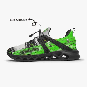 Officially Sexy Neon Green Creepy Boy Collection Unisex Mesh Running Shoes