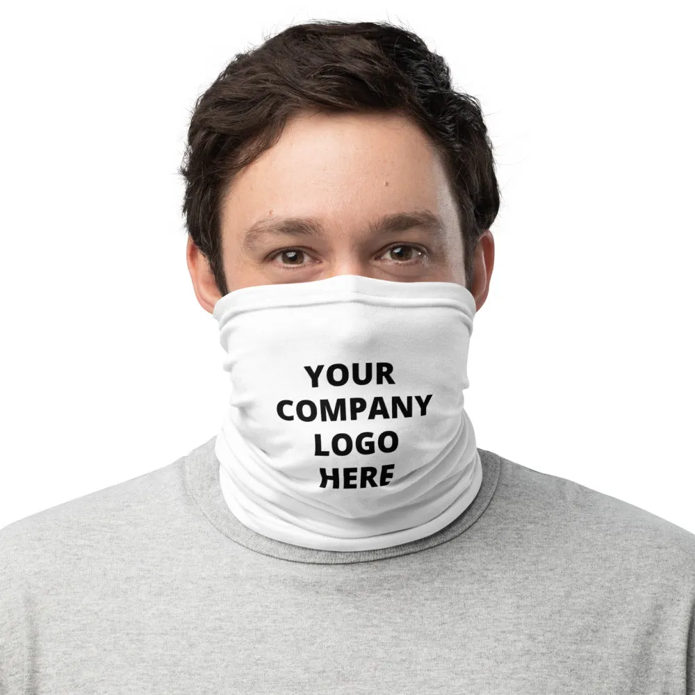 Personalized Custom Logo Face Mask, Washable Face Covering Neck Gaiter Face Shield