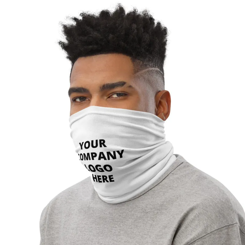 Personalized Custom Logo Face Mask, Washable Face Covering Neck Gaiter Face Shield