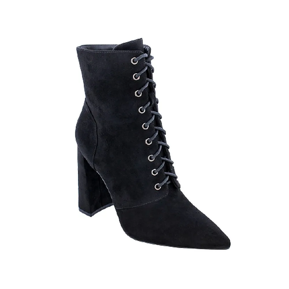 Pointed Toe Block Heel Booties Milano-1 By Liliana