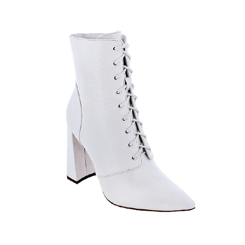 Pointed Toe Block Heel Booties Milano-1 By Liliana