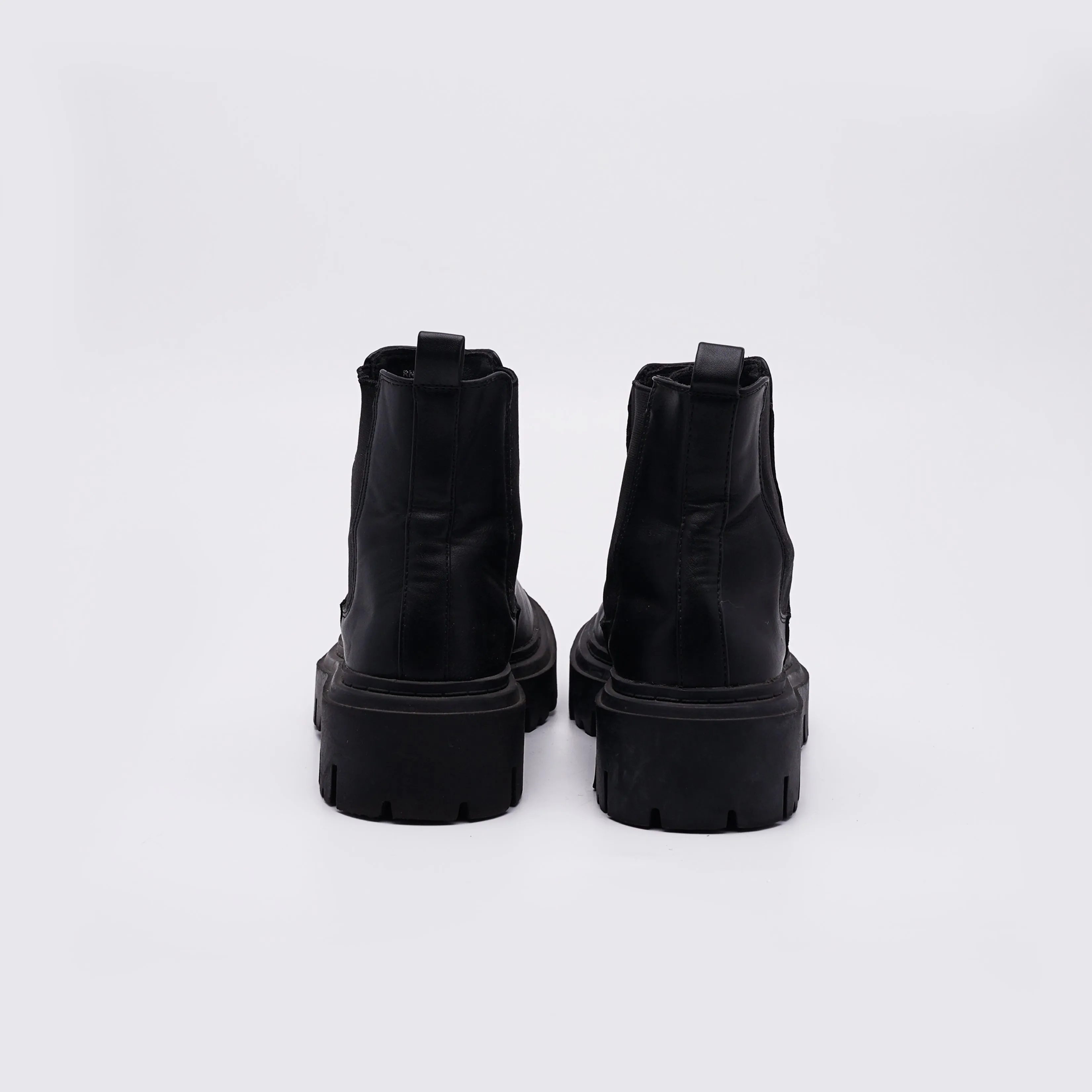 Primark Womens Black Leather Chelsea Boot