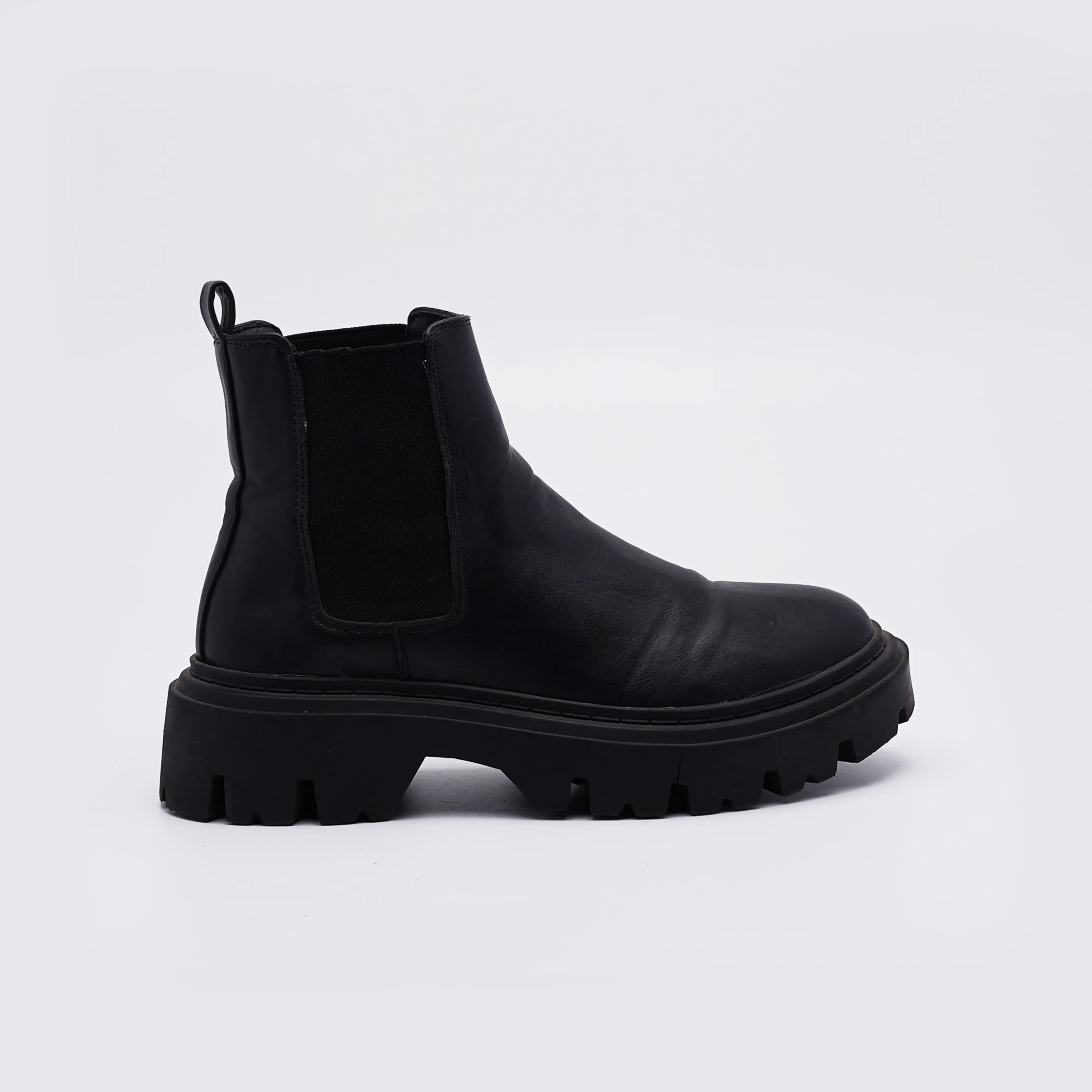 Primark Womens Black Leather Chelsea Boot