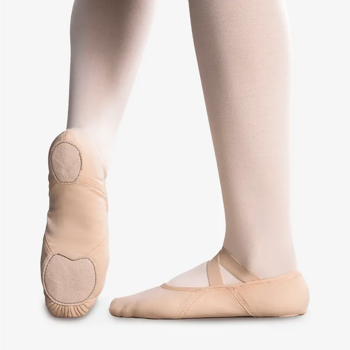 Só Dança Child Diamond Stretch Canvas Ballet Shoe-LPNK