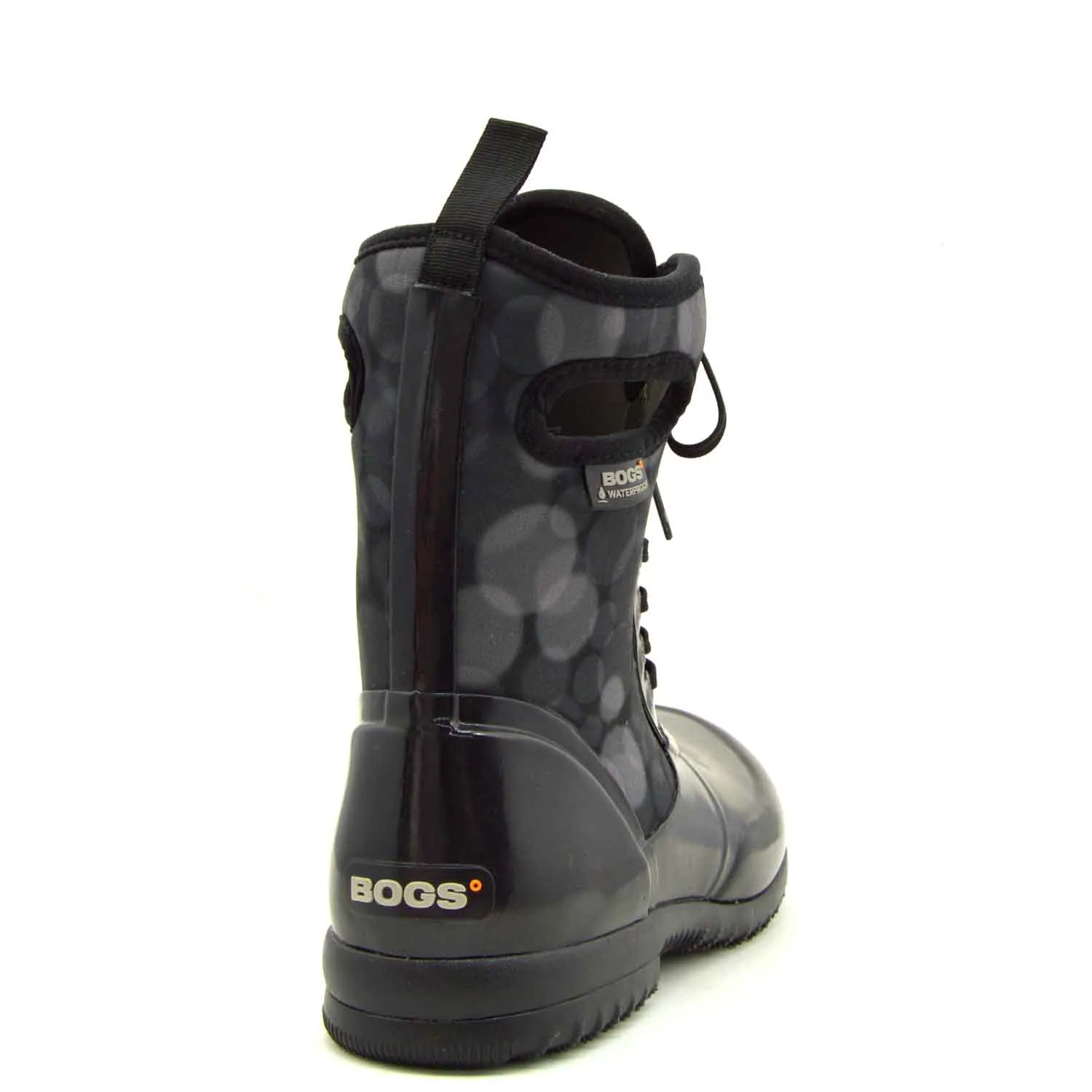 Sidney Rain Black Lace Up Gumboots