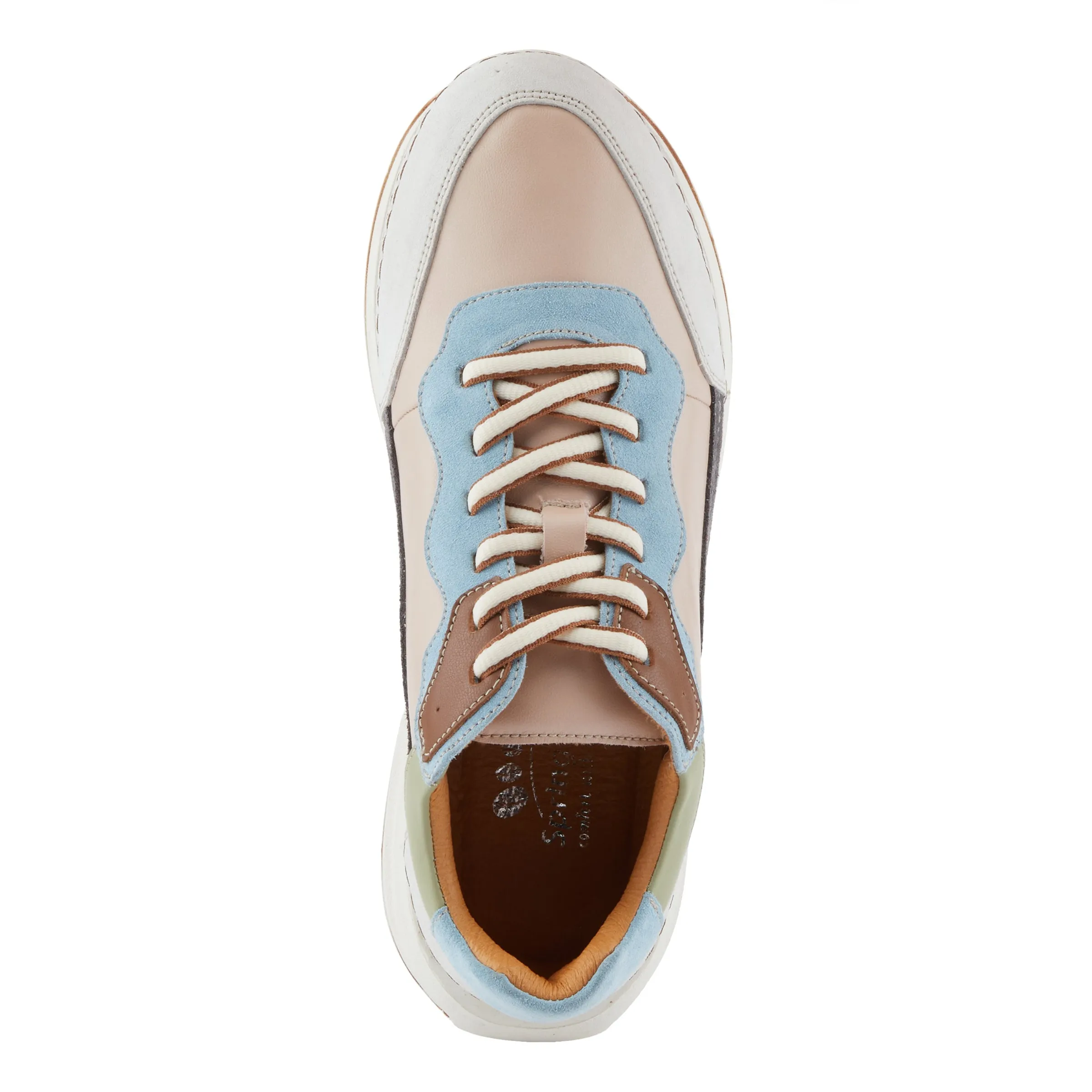 Spring Step Shoes Booker Women's Retro Style Leather and Suede Sneakers