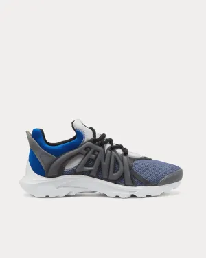 Tag Technical Mesh Blue Low Top Sneakers