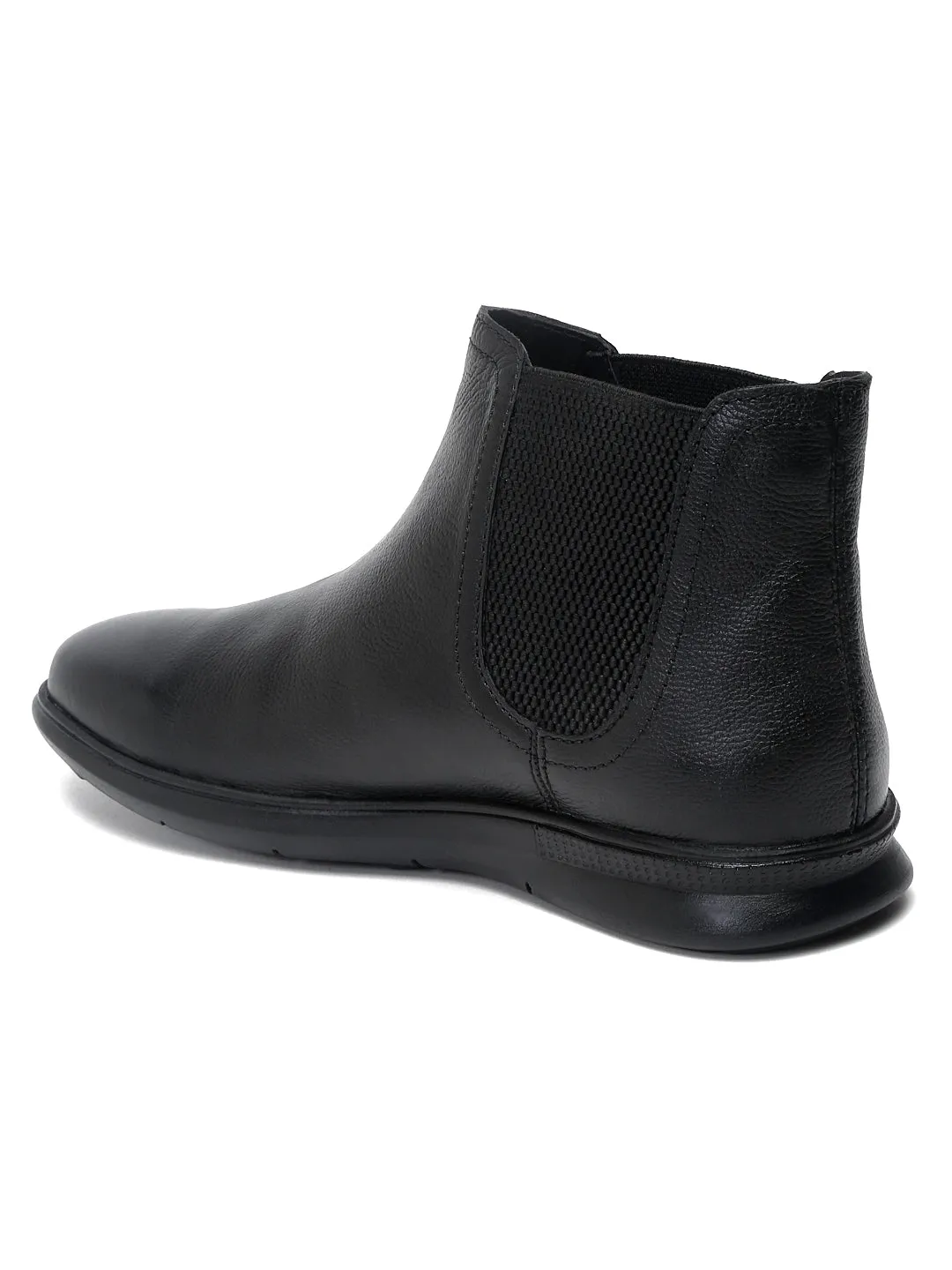 Teakwood Leather Men Solid Single Monk Chelsea Boots
