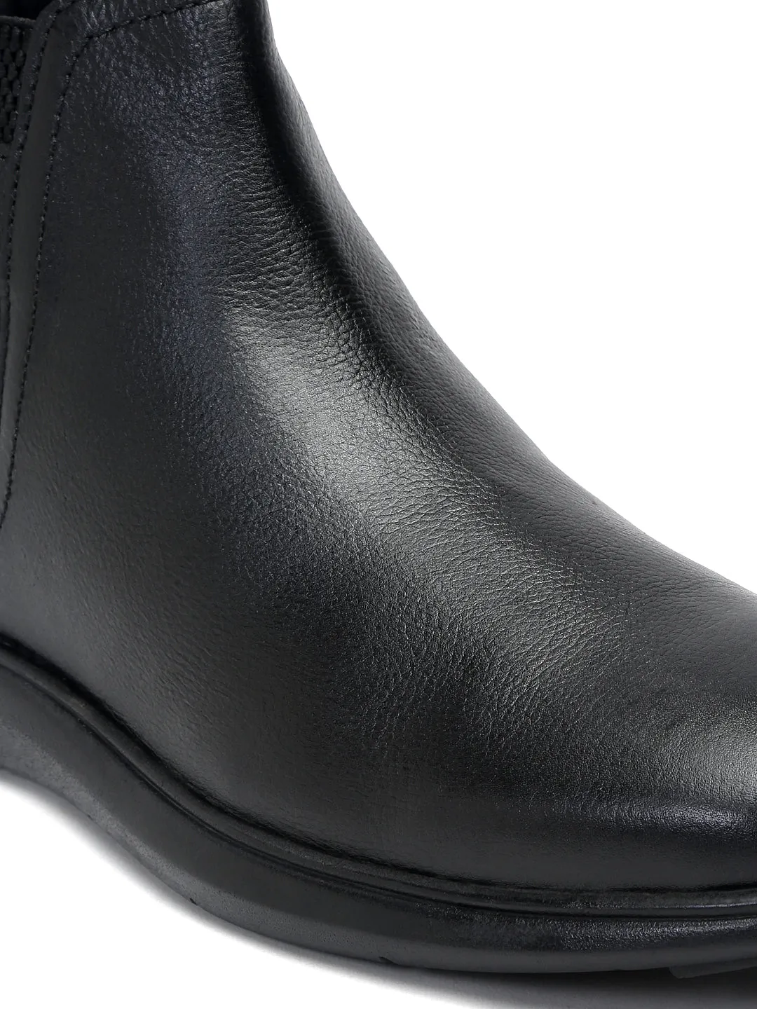 Teakwood Leather Men Solid Single Monk Chelsea Boots