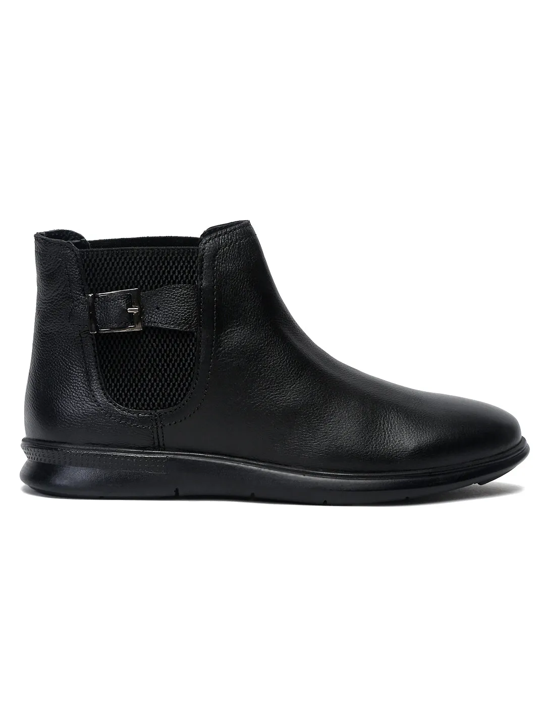 Teakwood Leather Men Solid Single Monk Chelsea Boots