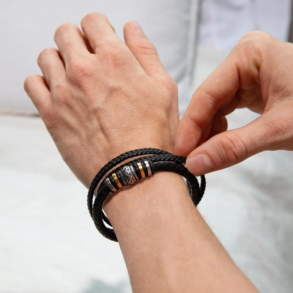 To My Son Bracelet, Son Gifts From Mom And Dad, Bracelet For Son From Dad, Son Bracellet From Mom, Birthday Gift For Son, Men Bracelet, Gift For My Son Birthday With Message Card And Gift Box