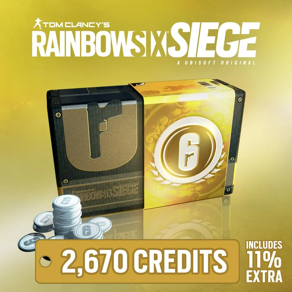 Tom Clancys Rainbow Six Siege 2,670 R6 Credits | PC | Ubisoft Connect [Online Game Code]