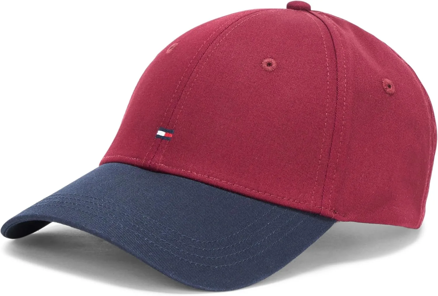 Tommy Hilfiger Men's Cotton Flag Logo Adjustable Baseball Cap