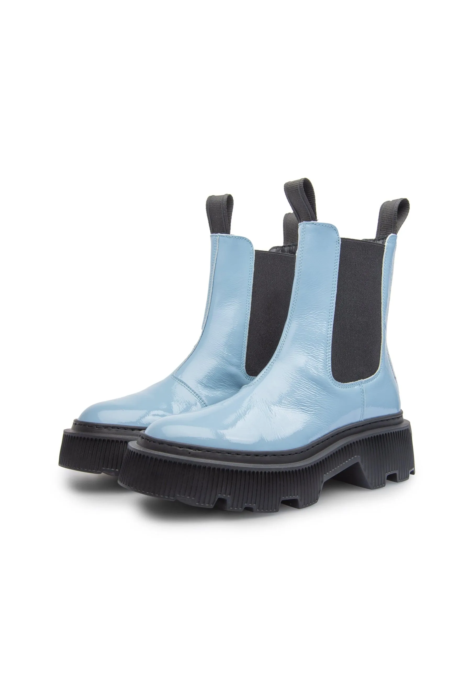 Trixy Light Blue Chelsea Boots