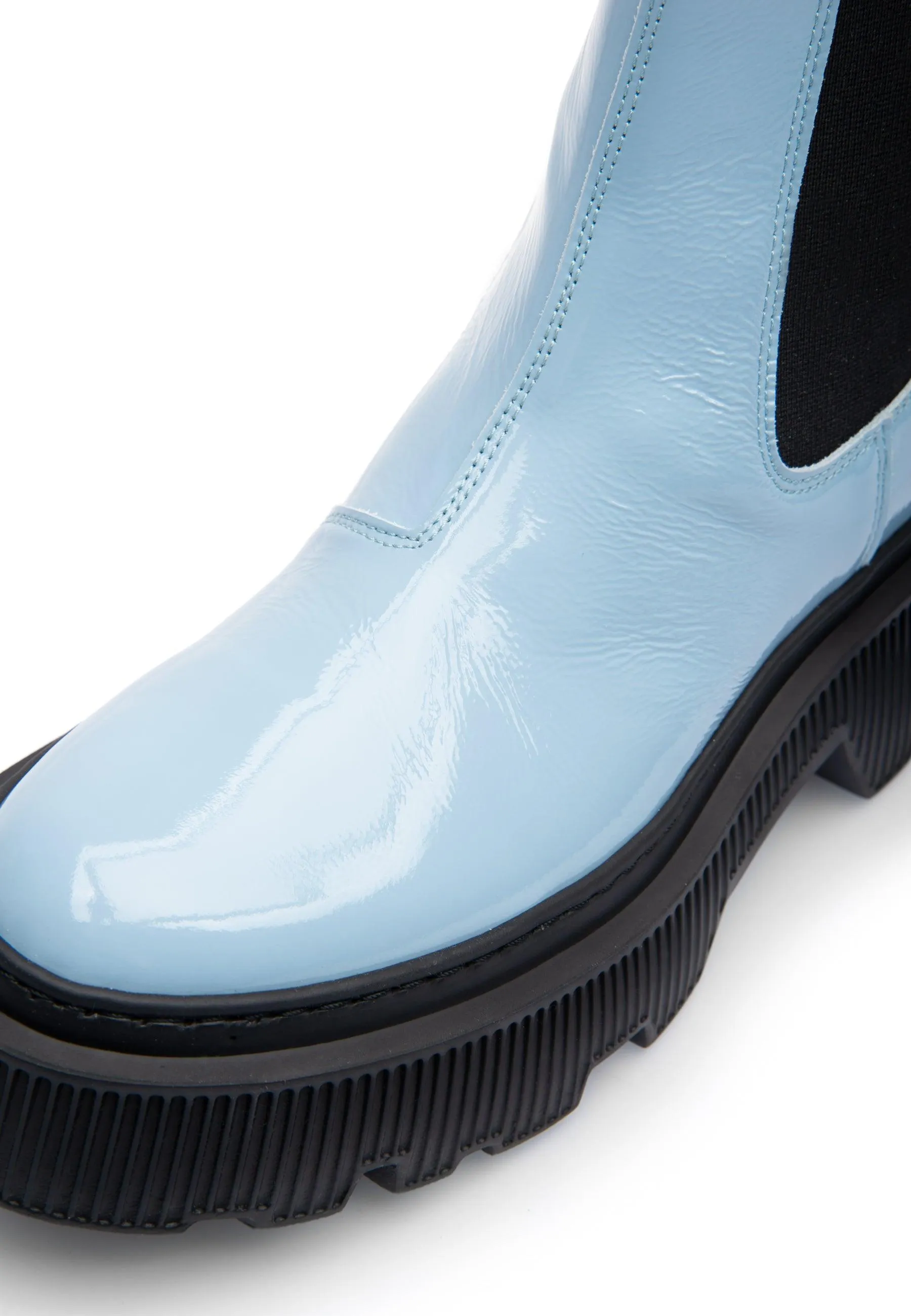 Trixy Light Blue Chelsea Boots