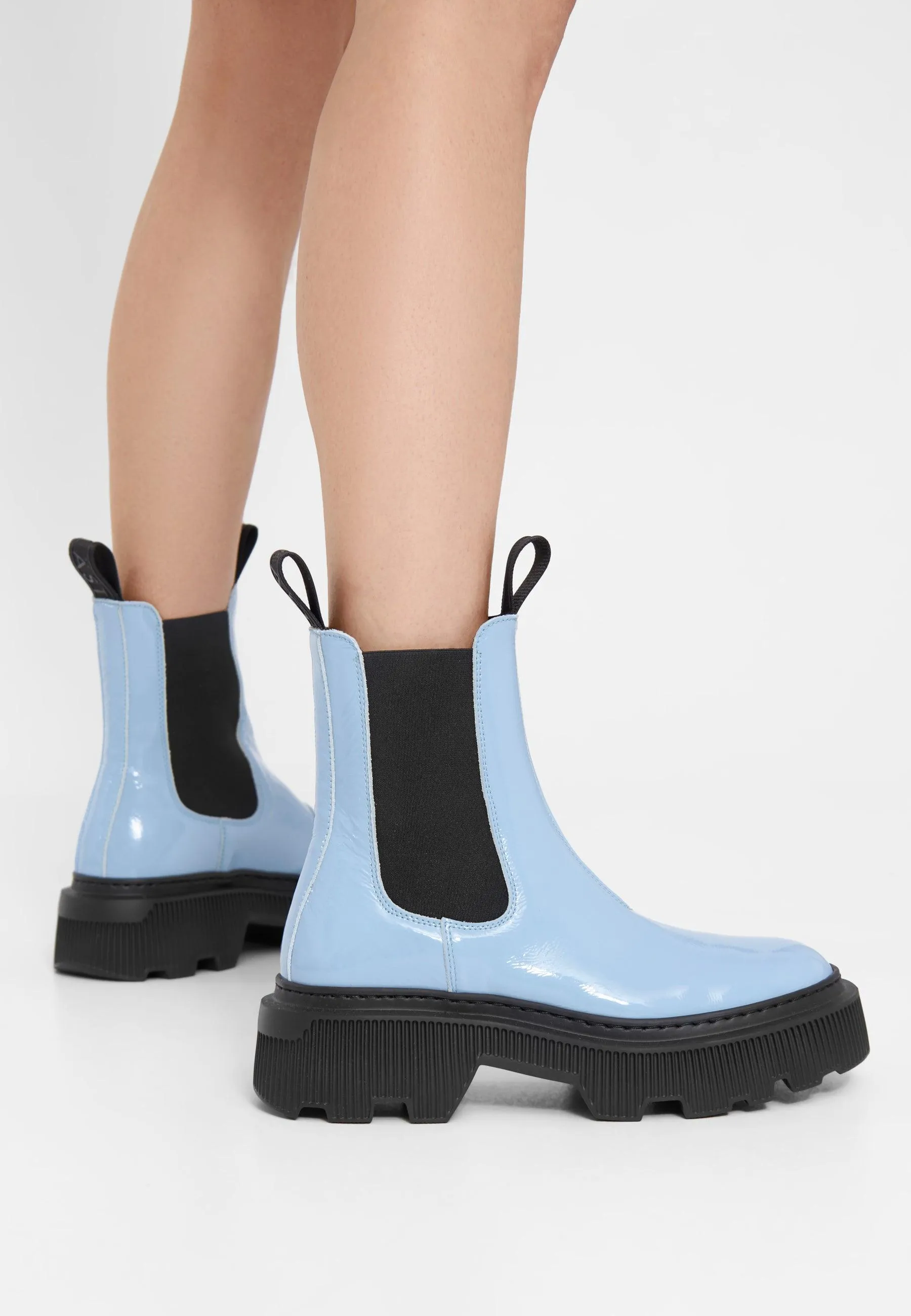 Trixy Light Blue Chelsea Boots