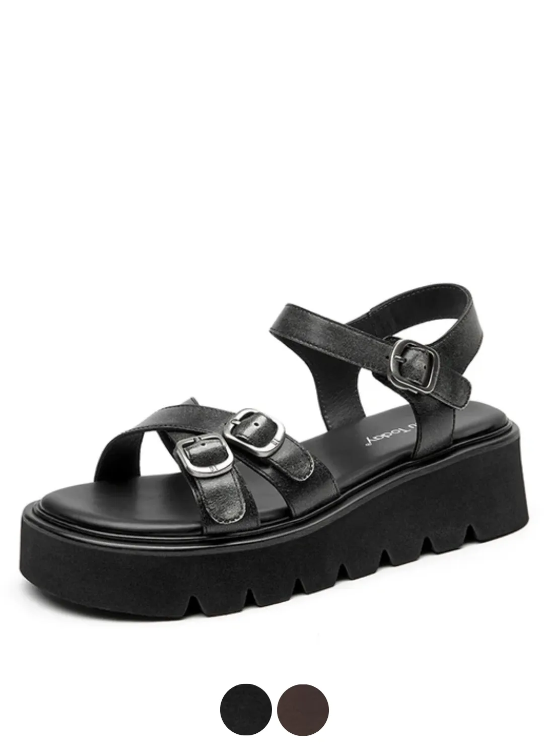 USS Shoes Nina Women's Comfortable Platform Leather Sandals