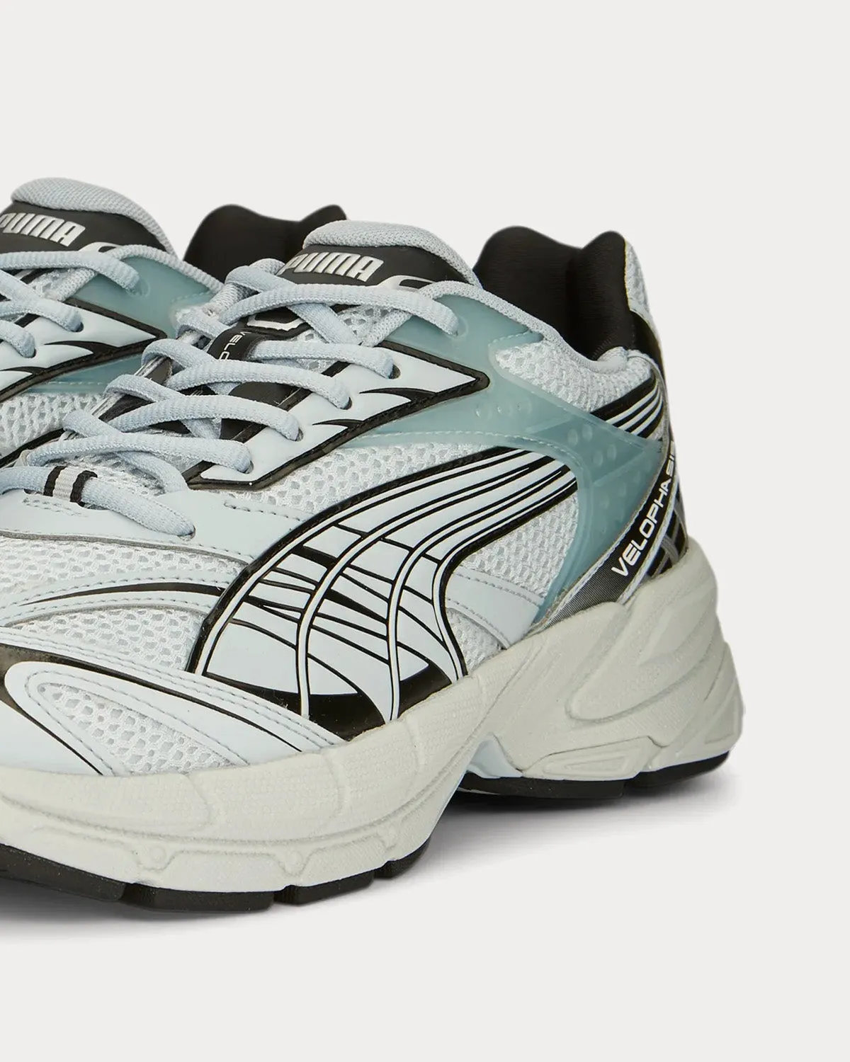 Velophasis Technisch Platinum Gray / Black Low Top Sneakers